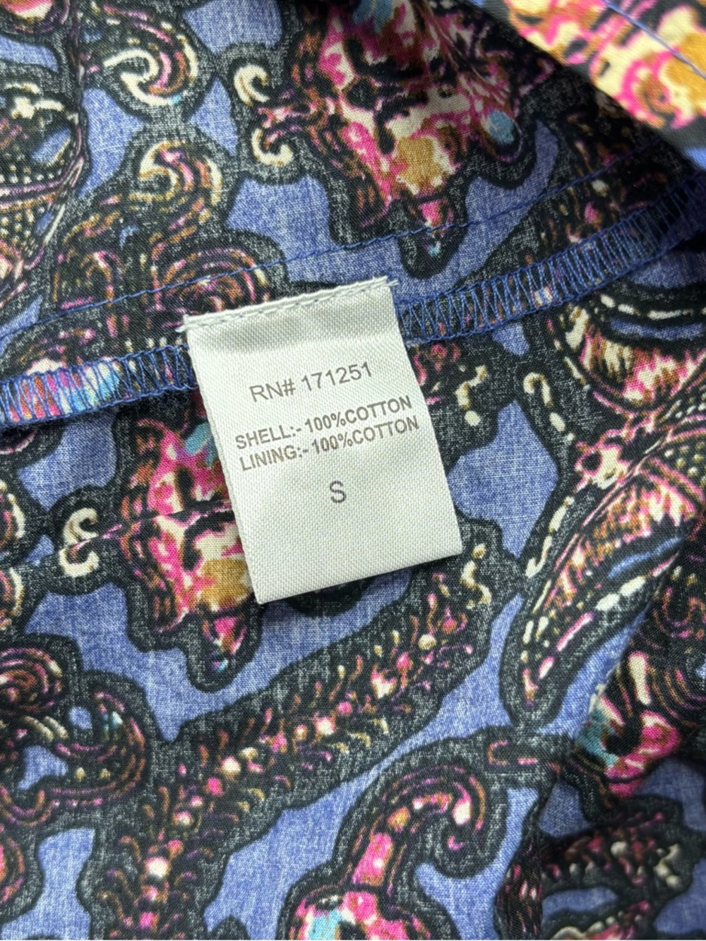 Caroline Constas Navy Pansy Print Maxi Dress Ruffle Strap Cotton S NWT - Picture 13 of 16